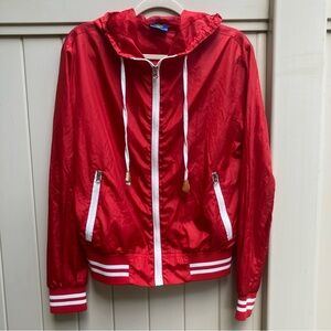 Superman track jacket women’s medium red